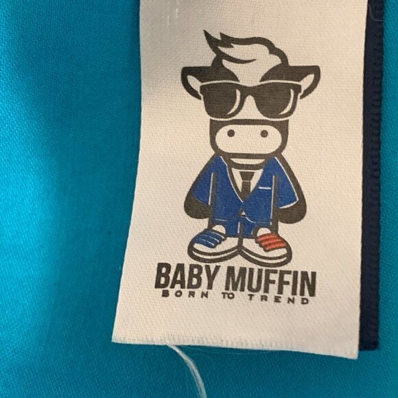 Black-N-Bianco Cotton Blend Button Down Dress Shirt Boys Sz 12 Blue #96i - Picture 7 of 8